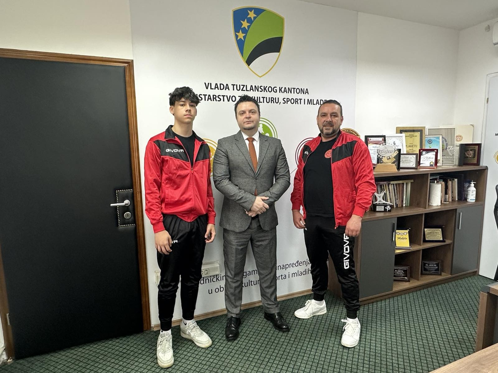 MINISTAR GAZDIĆ UGOSTIO AKTUELNOG EVROPSKOG PRVAKA HARISA DEDIĆA 